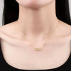 Wholesale Necklace 925 Sterling Silver Beating Heart Pendant With Korean Letter Pattern Electroplated For Women