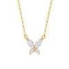 Wholesale Necklace 925 Sterling Silver Butterfly Zircon Inlaid Light Luxury Animal Style
