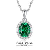 Wholesale Necklace 925 Sterling Silver Cultivated High Carbon Diamond Geometric Light Luxury Style