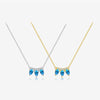 Wholesale Necklace 925 Sterling Silver Drop Crown Geometric Electroplated Women's Fashion