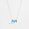 Wholesale Necklace 925 Sterling Silver Drop Crown Geometric Electroplated Women's Fashion