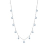 Wholesale Necklace 925 Sterling Silver Dropshaped Diamond Allmatching Women's Clavicle Chain