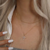 Wholesale Necklace 925 Sterling Silver Geometric Cross Electroplated Design For Women