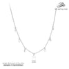 Wholesale Necklace 925 Sterling Silver Geometric Disc Electroplated O Word Chain For Women