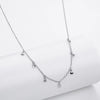 Wholesale Necklace 925 Sterling Silver Geometric Disc Electroplated O Word Chain For Women