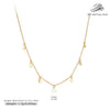 Wholesale Necklace 925 Sterling Silver Geometric Disc Electroplated O Word Chain For Women