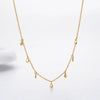 Wholesale Necklace 925 Sterling Silver Geometric Disc Electroplated O Word Chain For Women