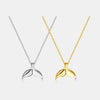 Wholesale Necklace 925 Sterling Silver Geometric Fishtail Design Platinum 18K Gold Plated Diamond Pendant