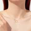 Wholesale Necklace 925 Sterling Silver Geometric Fishtail Design Platinum 18K Gold Plated Diamond Pendant