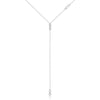 Wholesale Necklace 925 Sterling Silver Geometric Heart Long Tassel Electroplated Platinum 18K Gold Unisex