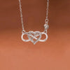 Wholesale Necklace 925 Sterling Silver Geometric Love Infinite Pendant Ochain Electroplated For Women