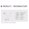 Wholesale Necklace 925 Sterling Silver Geometric Pendant Set With Diamonds Minimalist Style For Women