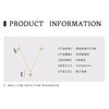 Wholesale Necklace 925 Sterling Silver Geometric Pendant Set With Diamonds Minimalist Style For Women