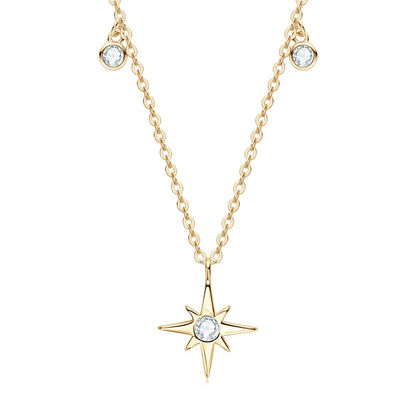 Wholesale Necklace 925 Sterling Silver Geometric Pendant Set With Diamonds Minimalist Style For Women