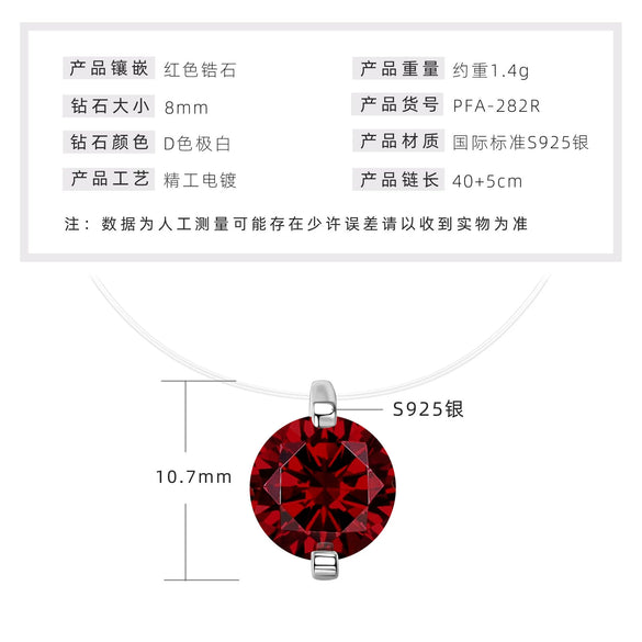 Wholesale Necklace 925 Sterling Silver Geometric Pendant Set With Diamonds Minimalist Style For Women