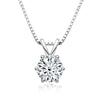 Wholesale Necklace 925 Sterling Silver Geometric Pendant Set With Diamonds Minimalist Style For Women