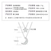 Wholesale Necklace 925 Sterling Silver Geometric Pendant Set With Diamonds Minimalist Style For Women
