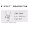 Wholesale Necklace 925 Sterling Silver Geometric Pendant Set With Diamonds Minimalist Style For Women