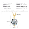 Wholesale Necklace 925 Sterling Silver Geometric Pendant Set With Diamonds Minimalist Style For Women