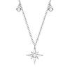 Wholesale Necklace 925 Sterling Silver Geometric Pendant Set With Diamonds Minimalist Style For Women
