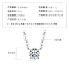 Wholesale Necklace 925 Sterling Silver Geometric Pendant Set With Diamonds Minimalist Style For Women