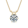Wholesale Necklace 925 Sterling Silver Geometric Pendant Set With Diamonds Minimalist Style For Women