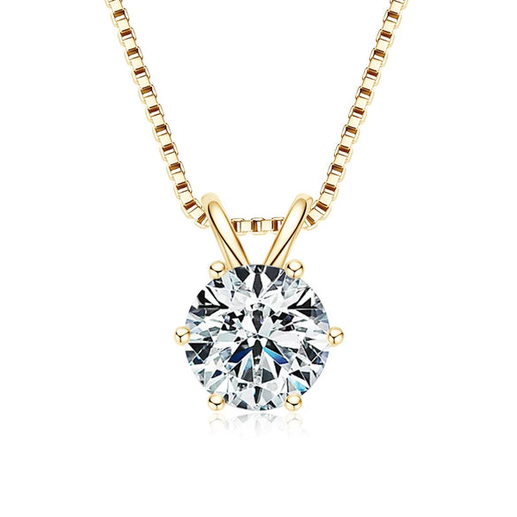 Wholesale Necklace 925 Sterling Silver Geometric Pendant Set With Diamonds Minimalist Style For Women