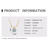 Wholesale Necklace 925 Sterling Silver Geometric Pendant Set With Diamonds Minimalist Style For Women