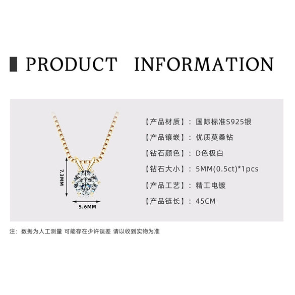 Wholesale Necklace 925 Sterling Silver Geometric Pendant Set With Diamonds Minimalist Style For Women