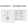 Wholesale Necklace 925 Sterling Silver Geometric Pendant Set With Diamonds Minimalist Style For Women
