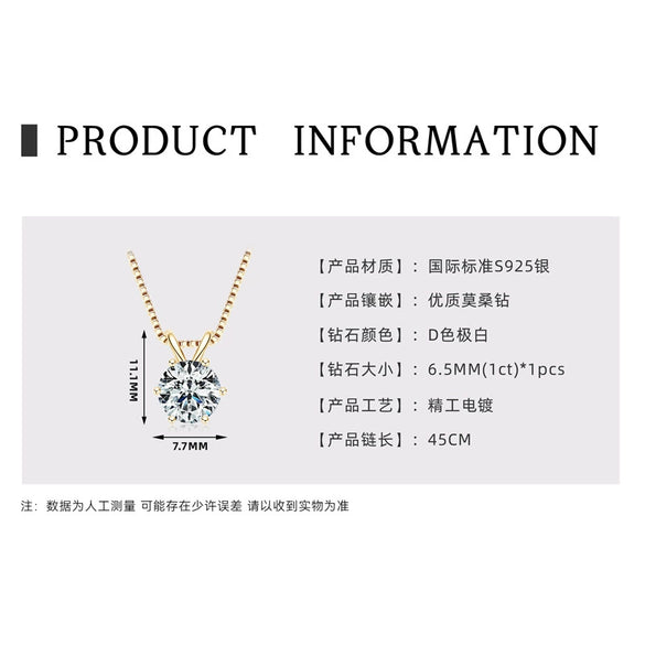 Wholesale Necklace 925 Sterling Silver Geometric Pendant Set With Diamonds Minimalist Style For Women