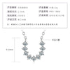 Wholesale Necklace 925 Sterling Silver Geometric Pendant Set With Diamonds Minimalist Style For Women