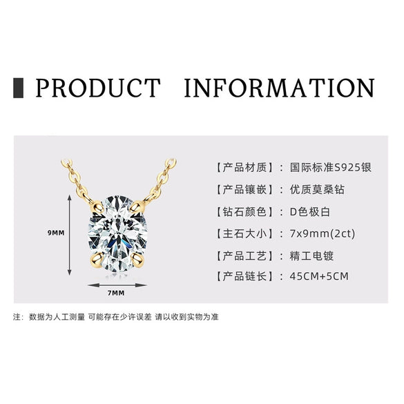 Wholesale Necklace 925 Sterling Silver Geometric Pendant Set With Diamonds Minimalist Style For Women