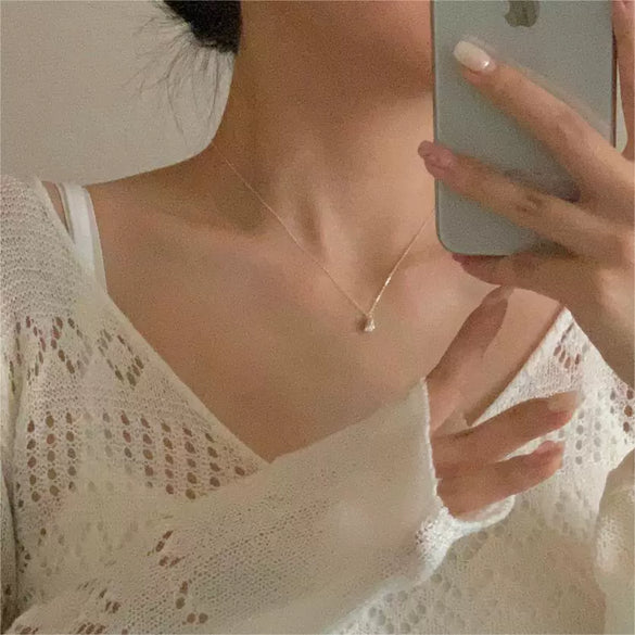 Wholesale Necklace 925 Sterling Silver Geometric Snake Bone Chain Electroplating Plant Flowers Style