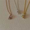 Wholesale Necklace 925 Sterling Silver Geometric Snake Bone Chain Electroplating Plant Flowers Style