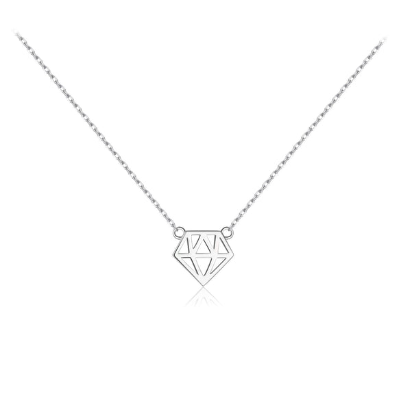 Wholesale Necklace 925 Sterling Silver Geometric Style Electroplated