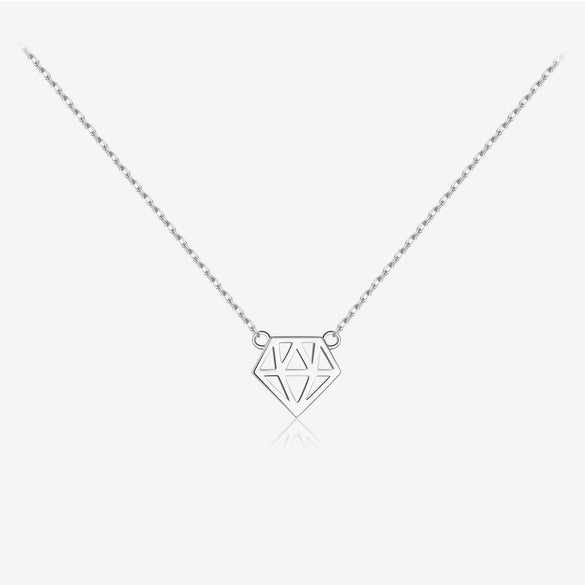 Wholesale Necklace 925 Sterling Silver Geometric Style Electroplated