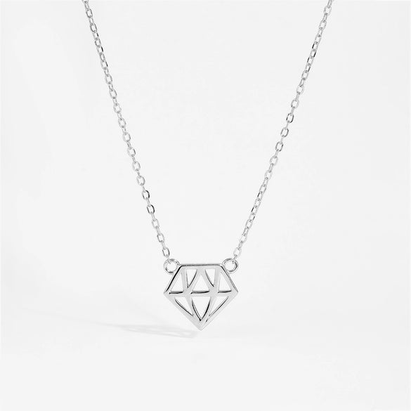 Wholesale Necklace 925 Sterling Silver Geometric Style Electroplated