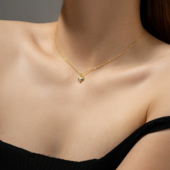 Wholesale Necklace 925 Sterling Silver Geometric Style Microinlaid With Diamonds Cross Chain Unisex