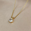 Wholesale Necklace 925 Sterling Silver Goldplated Single Diamond Set Eight Hearts And Eight Arrows Zircon Drop Shape Women's