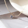 Wholesale Necklace 925 Sterling Silver Goldplated Single Diamond Set Eight Hearts And Eight Arrows Zircon Drop Shape Women's