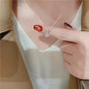 Wholesale Necklace 925 Sterling Silver Goldplated Single Diamond Set Eight Hearts And Eight Arrows Zircon Drop Shape Women's