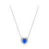 Wholesale Necklace 925 Sterling Silver Heart Shape Niche Design Opal