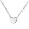 Wholesale Necklace 925 Sterling Silver Heartshaped Geometric Simple Light Luxury Women's Accessories