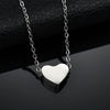 Wholesale Necklace 925 Sterling Silver Heartshaped Geometric Simple Light Luxury Women's Accessories