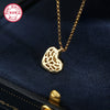 Wholesale Necklace 925 Sterling Silver Heartshaped Retro Light Luxury Electroplated Pendant Clavicle Chain For Women