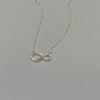 Wholesale Necklace 925 Sterling Silver Infinite Zircon Geometric Electroplated