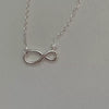 Wholesale Necklace 925 Sterling Silver Infinite Zircon Geometric Electroplated