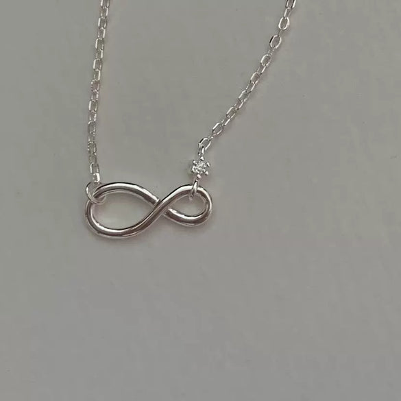Wholesale Necklace 925 Sterling Silver Infinite Zircon Geometric Electroplated