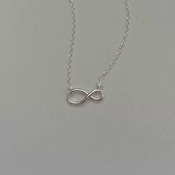 Wholesale Necklace 925 Sterling Silver Infinite Zircon Geometric Electroplated